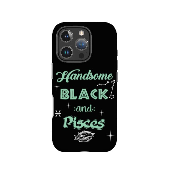 Handsome Black Pisces IPhone Cases