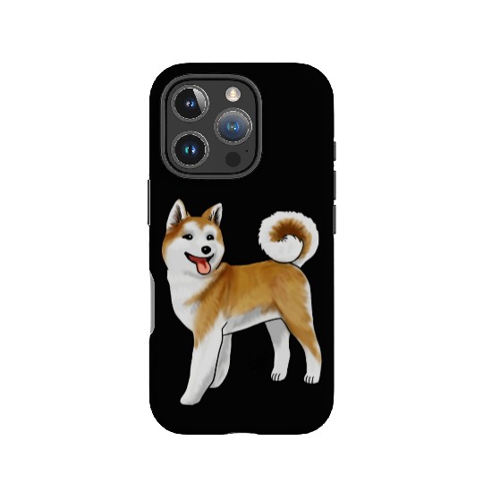Akita Light Faced Tan IPhone Cases