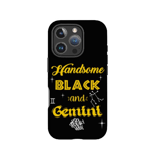 Handsome Black Gemini IPhone Cases