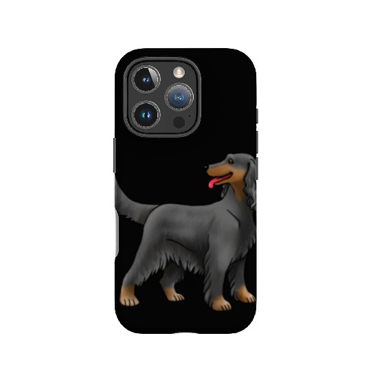 Dog Irish Setter Black And Tan IPhone Cases