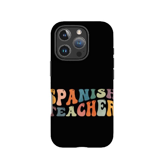 Groovy Spanish Teacher Maestra Bilingual Teaching IPhone Cases