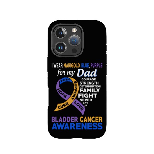 I Wear Marigold Blue Purple For My Dad Bladder IPhone Cases