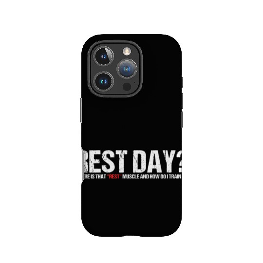 Rest Day A Workout Muscle Humor For A Gym Lover IPhone Cases