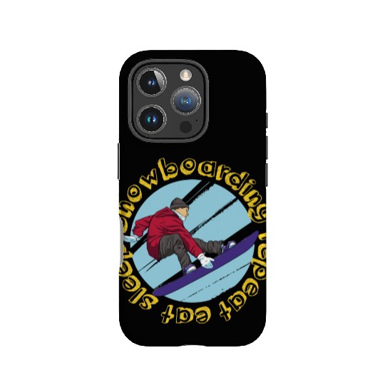 Eat Sleep Snowboarding Repeat IPhone Cases