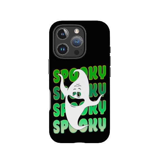 Spooky Halloween Ghost Green IPhone Cases