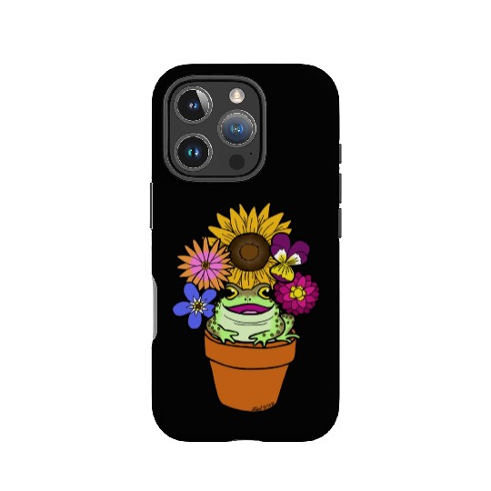 Flower Pot Toad IPhone Cases