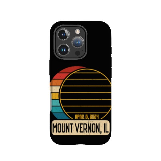Total Solar Eclipse Illinois Mount Vernon EclipseM IPhone Cases