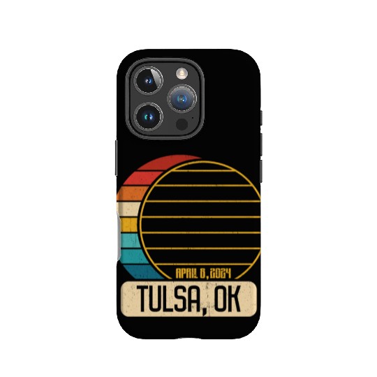 Total Solar Eclipse Oklahoma Tulsa April 28 2024Tu IPhone Cases