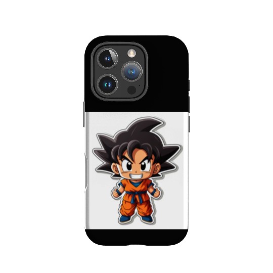 Goku Sticker Happy Bold Colors art toy style IPhone Cases