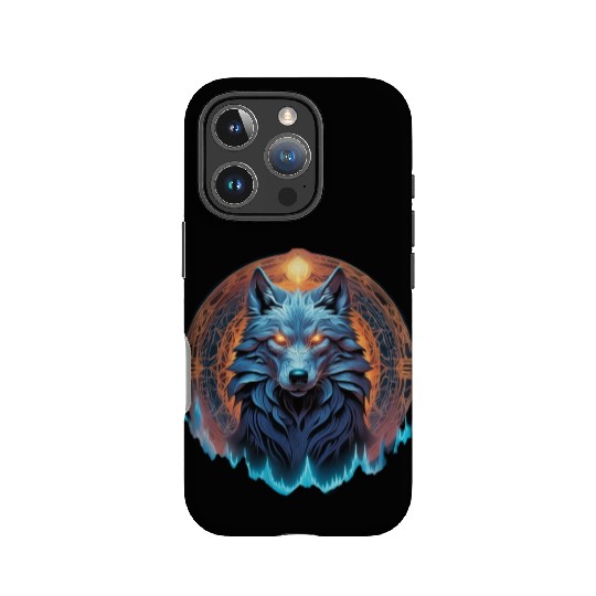 Alpha Galactic Mystical Wolf IPhone Cases