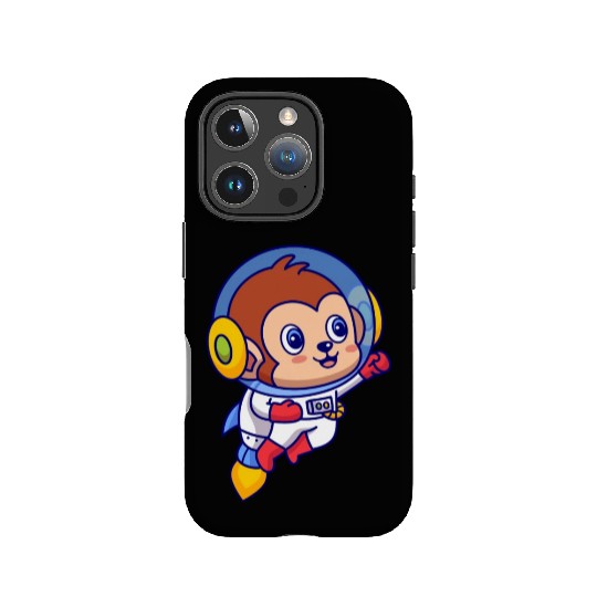 Flying Monkey Astronaut IPhone Cases
