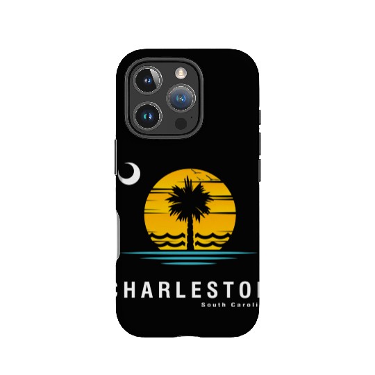 Charleston South Carolina Sc Palmetto Moon Sunset IPhone Cases