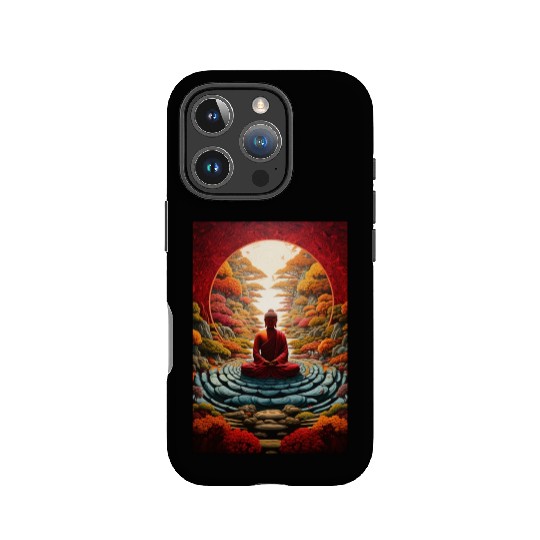 Buddha Serenity: Zen Garden Retreat IPhone Cases