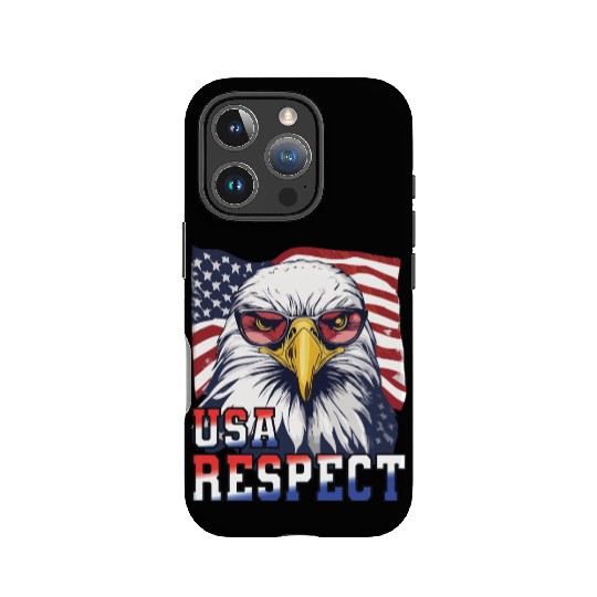 gift idea bald eagle american flag IPhone Cases