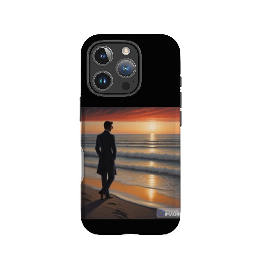 Men at beach IPhone Cases