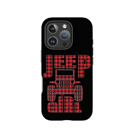 Jeep Girl Jeep Red Plaid Buffalo Jeeps Lover IPhone Cases