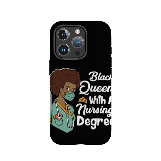 Black Queen With A Nursing Degree IPhone Cases
