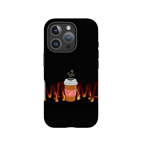 Coffee MAMA, Mom, Mama Caffeine file, Running on IPhone Cases