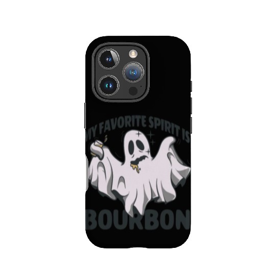 My Favorite Spirit Is Bourbon Halloween Ghost IPhone Cases