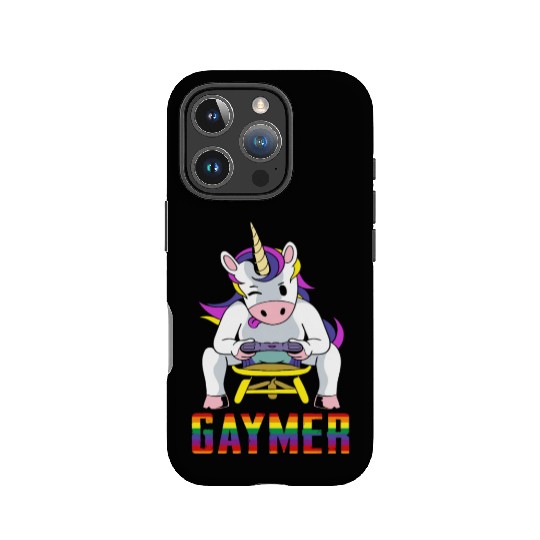 LGBTQ Gaymer Gamer Gay Rainbow Unicorn IPhone Cases