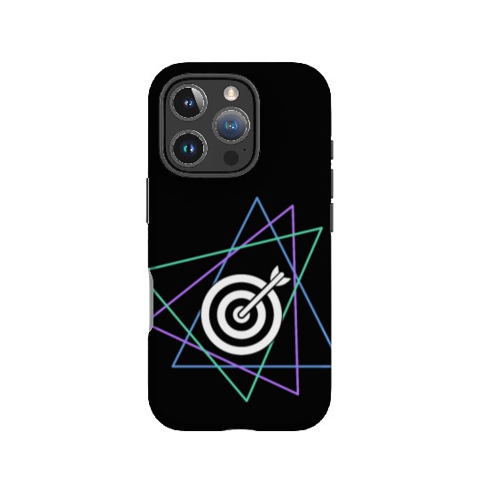 Geometric Bullseye Target IPhone Cases