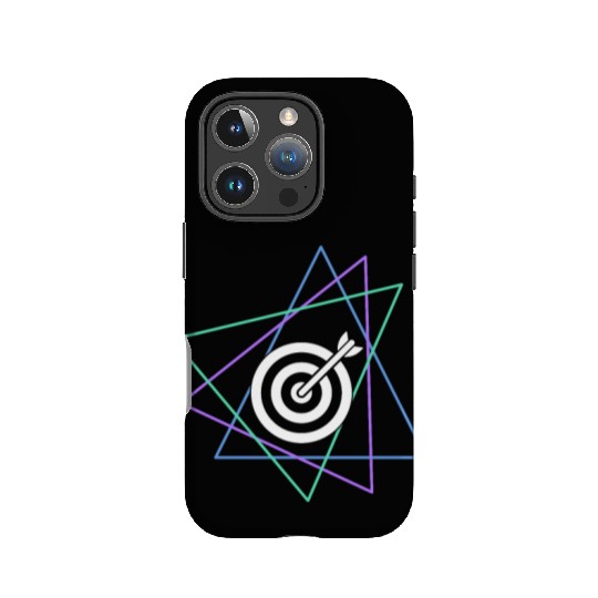 Geometric Bullseye Target IPhone Cases