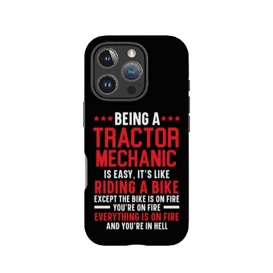 Tractor Mechanic Farm Tractor Repair Mechanical IPhone Cases