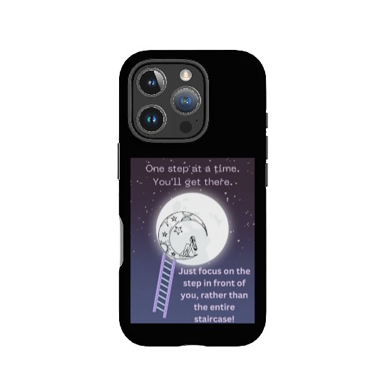 Full Moon Inspirational Quote Poster IPhone Cases