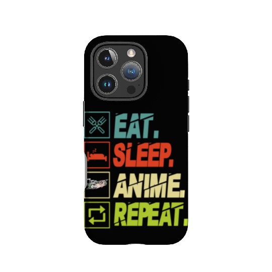 Eat Sleep Anime Repeat Ramen Kawaii Japanese Manga IPhone Cases