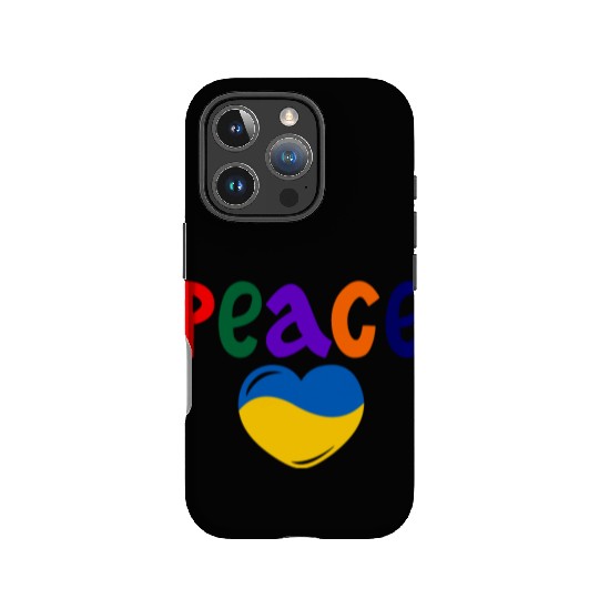 Heart peace ukraine colors Peace IPhone Cases