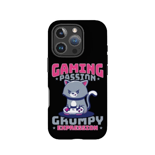 Gaming, Gaming, Video Game, Grumpy Cat Gamer IPhone Cases