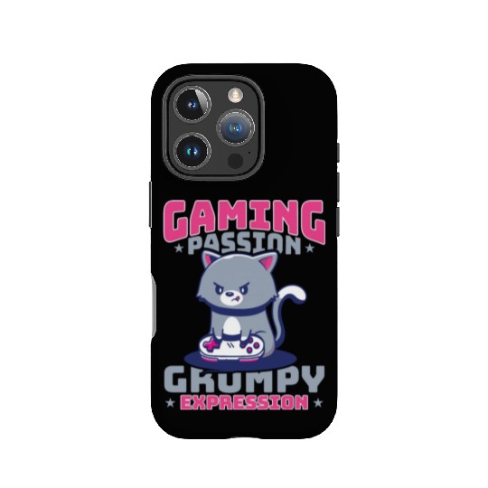Gaming, Gaming, Video Game, Grumpy Cat Gamer IPhone Cases