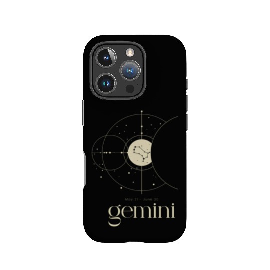 Gemini Star Constellation Zodiac Minimalist IPhone Cases