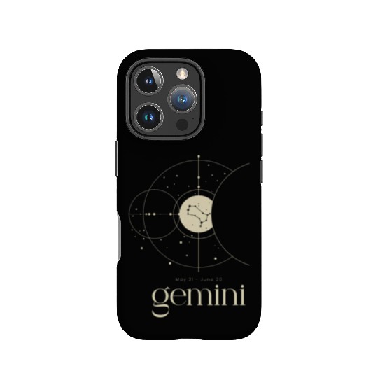 Gemini Star Constellation Zodiac Minimalist IPhone Cases