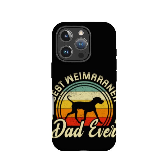 Best Weimaraner Dad Ever Retro IPhone Cases