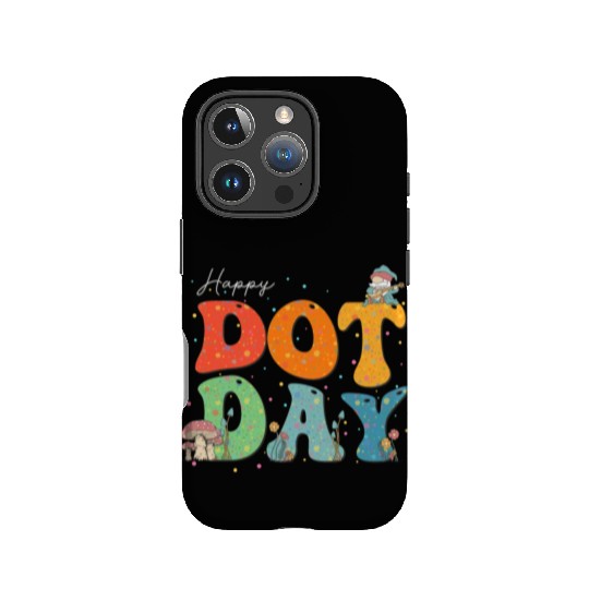 Happy Dot Day Hippie Flowers Gnome Mushroon Groovy IPhone Cases