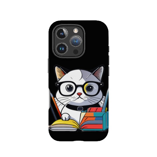 Back to school cat IPhone Cases