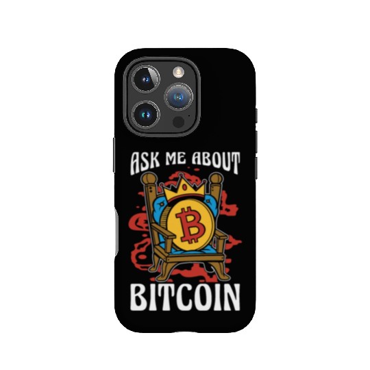 Cryptocurrency Ask Me About Bitcoin Stock Market IPhone Cases