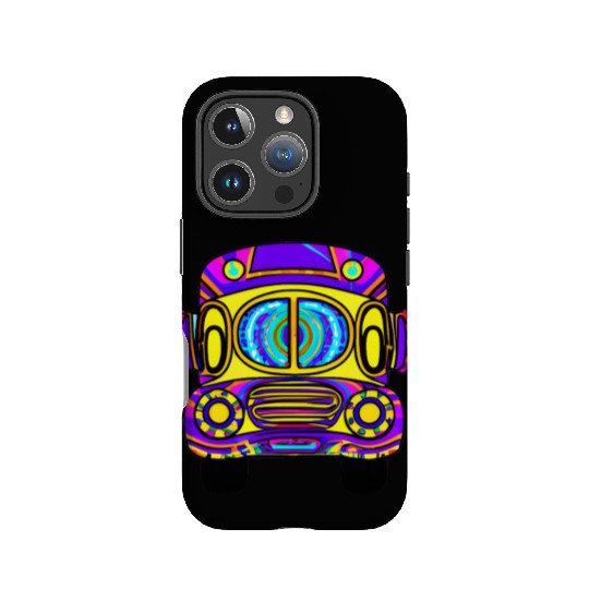 Tie Dye School Bus IPhone Cases