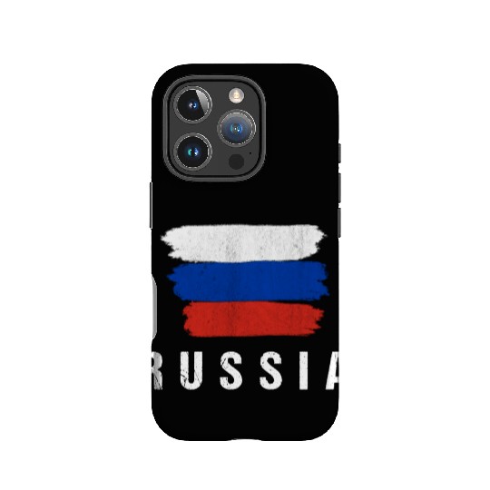 Painted Russia Flag Russian Flag Fan IPhone Cases