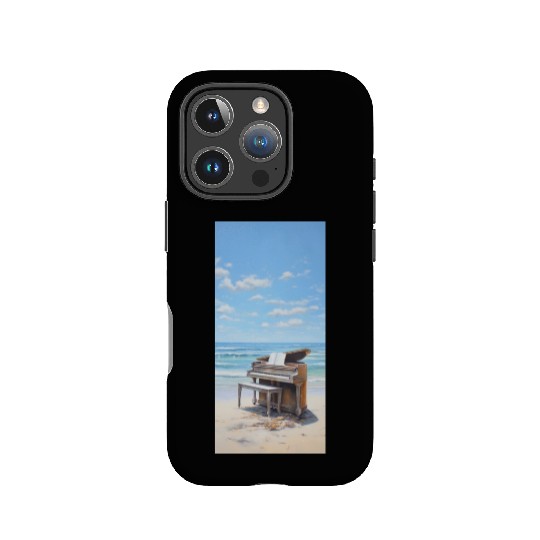Piano and beach IPhone Cases