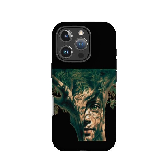 Olive tree and face IPhone Cases