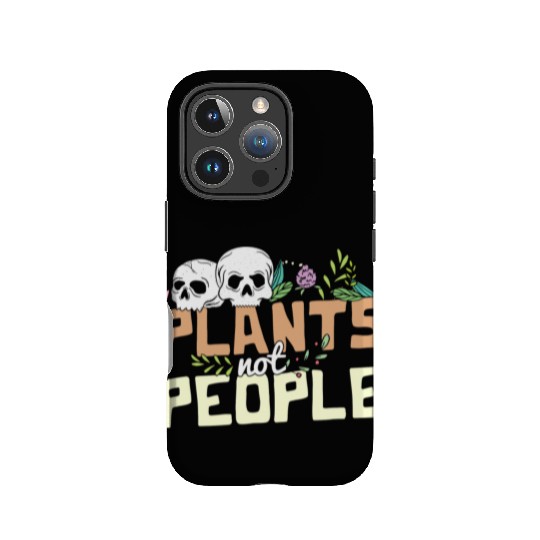 Plants Not People Skulls And Wildflowers Funny IPhone Cases
