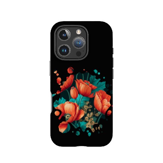 Vintage Poppy Inspired Flower Plant Lover Funny IPhone Cases