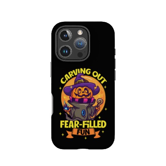 Scary Pumpkin Halloween Costume Autumn Fall Gift IPhone Cases
