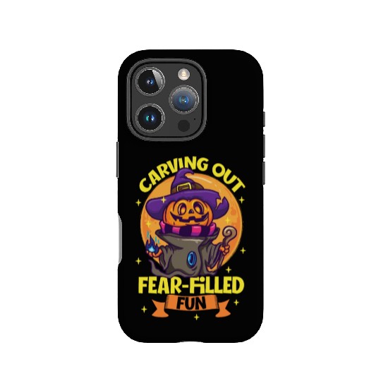 Scary Pumpkin Halloween Costume Autumn Fall Gift IPhone Cases