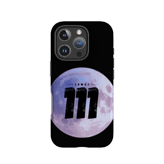 Purple Moon Angel Numbers 111 IPhone Cases