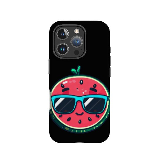 Kawaii Melon with Sunglasses: Summer Fruit Chill IPhone Cases