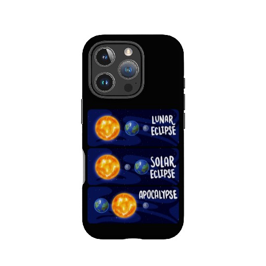 Lunar Eclipse Solar Apocalypse Astrology Science IPhone Cases