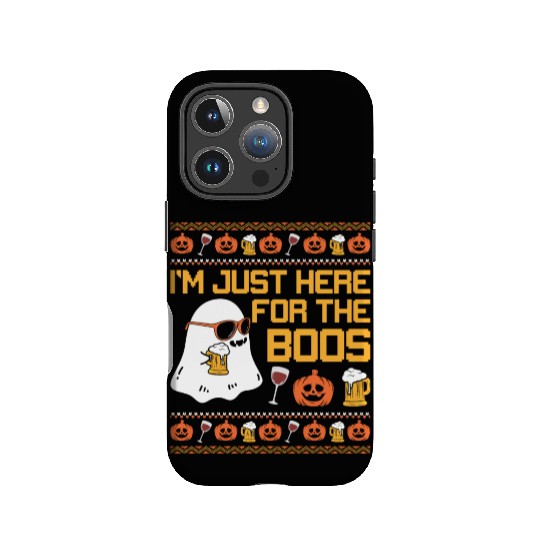 I'm Just Here For The Boos Cute Ghost Funny Women IPhone Cases